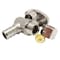 Apollo 1/2 in. Chrome-Plated Brass PEX Barb x 3/8 in. Compression Quarter-Turn Angle Stop Valve APXVA1238C - alternate 1